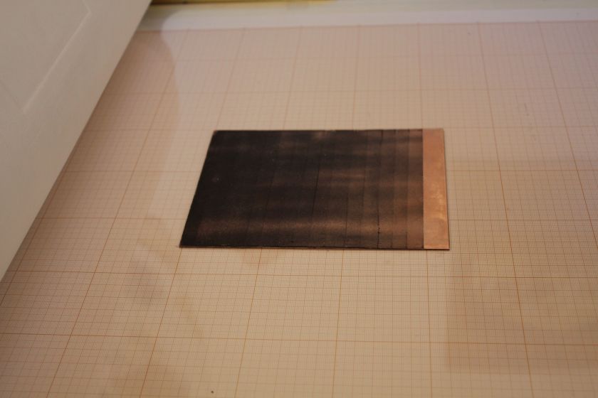 Aquatinted copper plate 1 timing