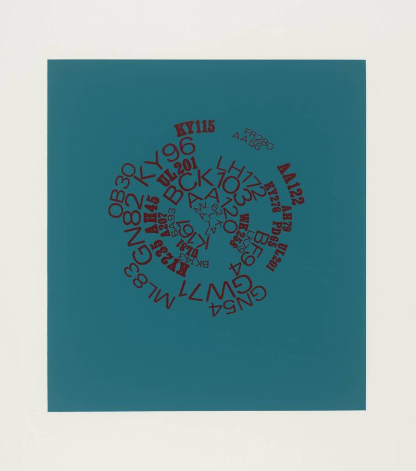 Sea Poppy I [collaboration with Alistair Cant] 1966 by Ian Hamilton Finlay 1925-2006